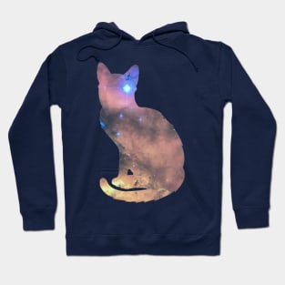 Cosmic Cat Silhouette Hoodie